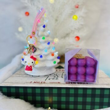 Aromatherapy Purple Bubble Candle Holiday Set