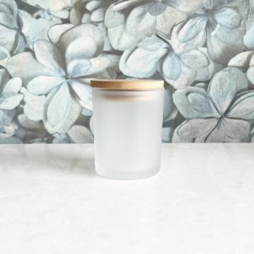 7oz Frosted Glass Candle Vessel MYSTIQ