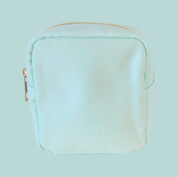 Nylon Makeup Bag (small): Mint Green