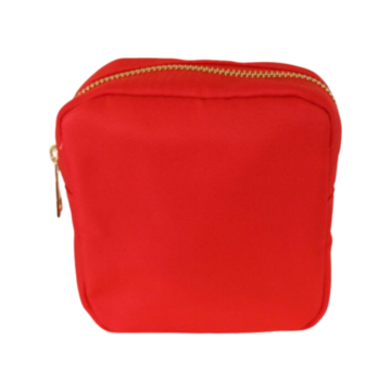 Sun-Kisses Makeup Bag (small): Holiday Red