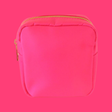 Sun-Kisses Makeup Bag (small): Neon Pink