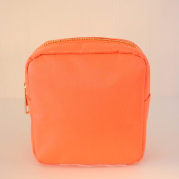 Sun-Kisses Makeup Bag (small): Neon Orange