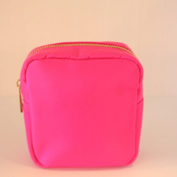 Sun-Kisses Makeup Bag (small): Neon Pink