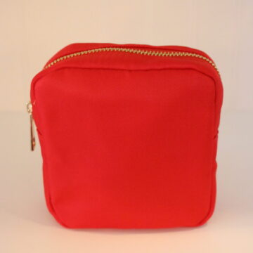 Sun-Kisses Makeup Bag (small): Holiday Red