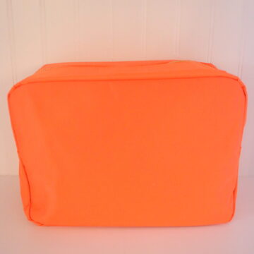 Sun-Kisses Makeup Bag (large): Neon Orange
