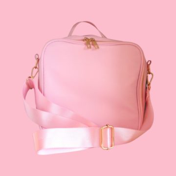 Crossbody Skincare On The Go Bag – Pink