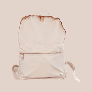 Comfort Nylon Backpack- Nude