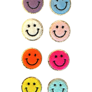3M Chenille Smiley Patches
