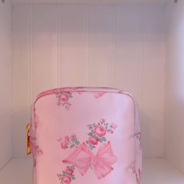 Pink Coquette Bow & Roses Bag (small)
