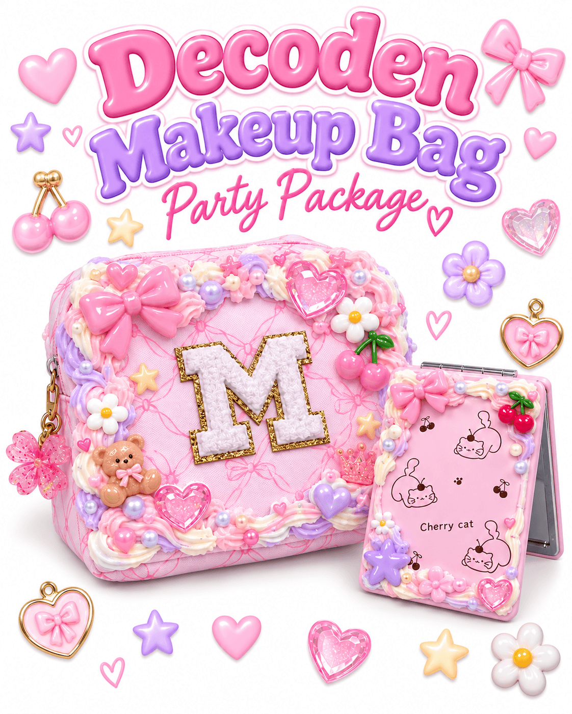 4 5 Decoden Make Up Bag With Mirror