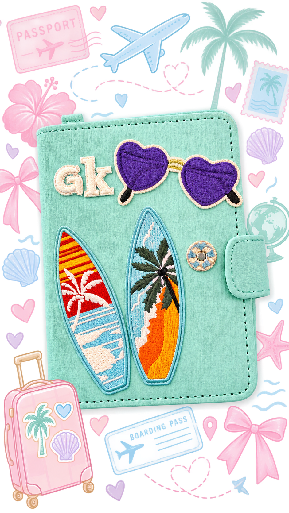 9 16 Pastel Travel Passport Collage