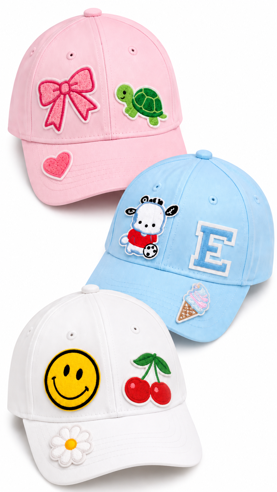 9 16 Cap With 3 Patches