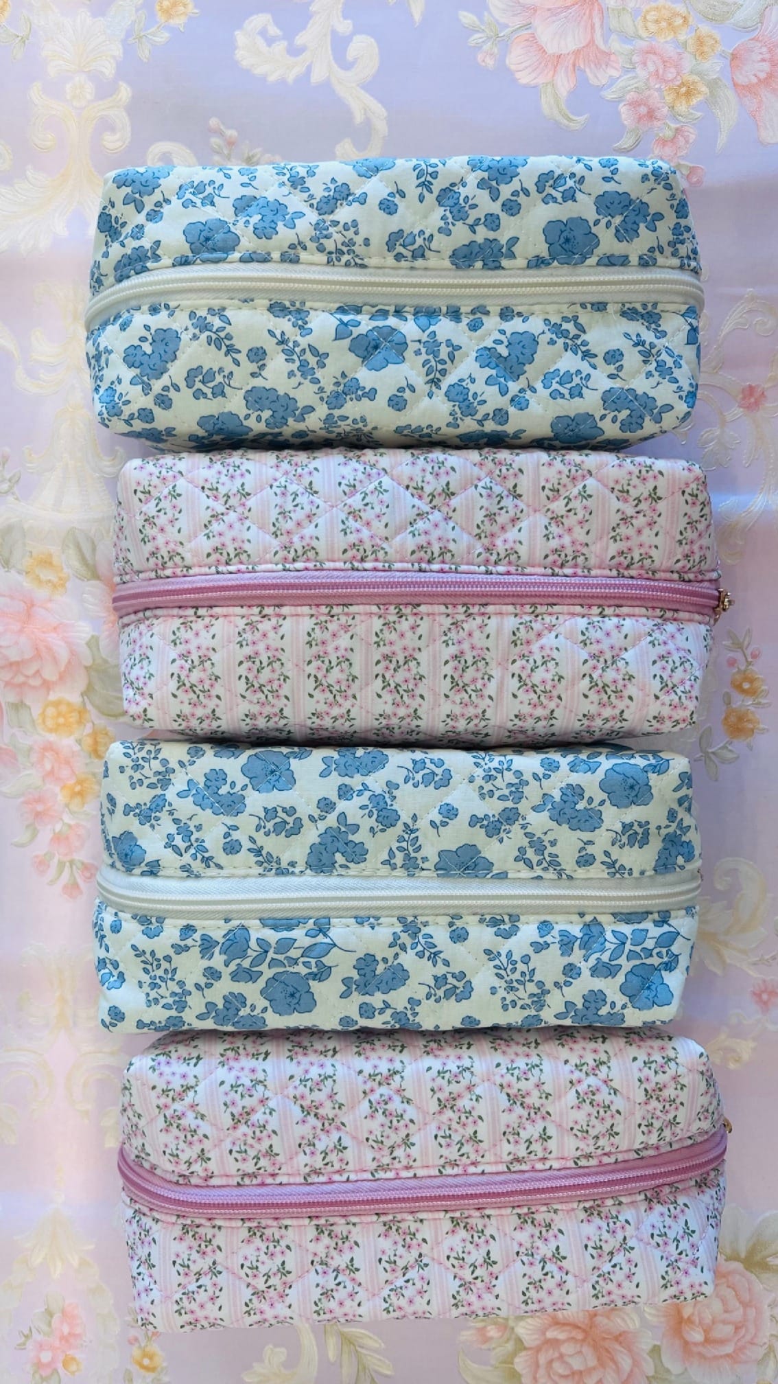 9 16 Cotton Floral Bag Med