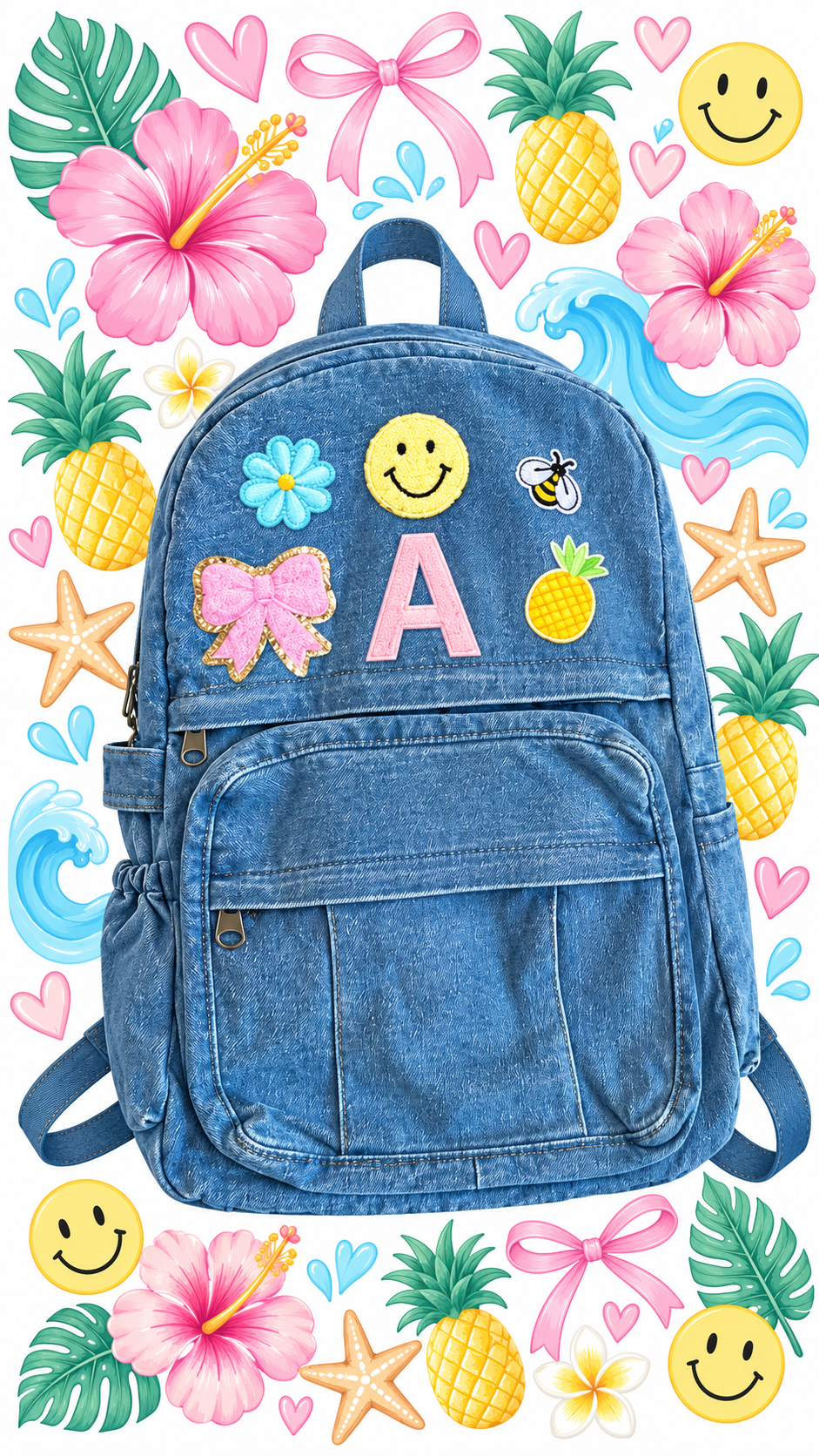 9 16 Happy Face Backpack