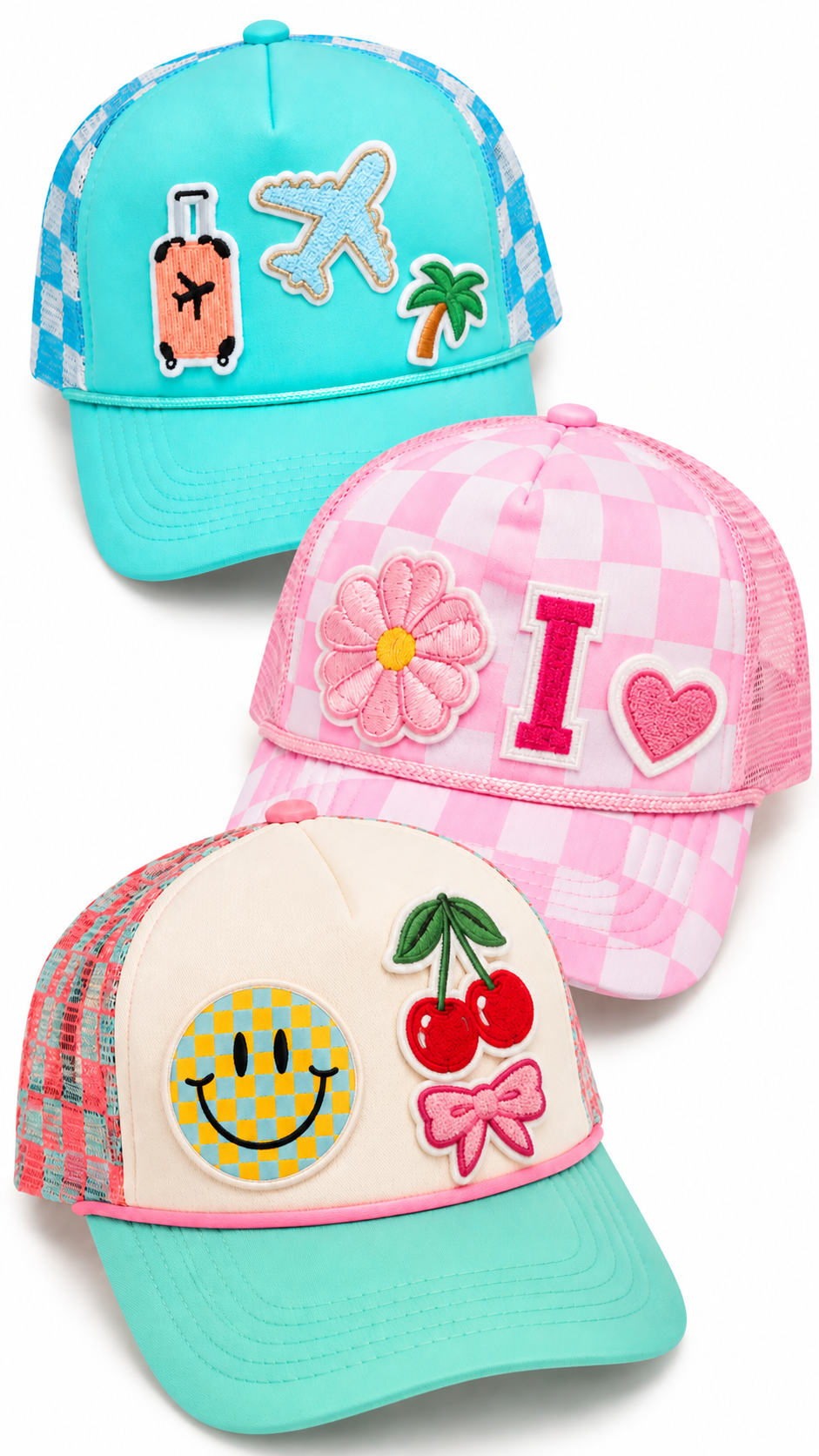 9 16 Preppy Trucker 3 Patches