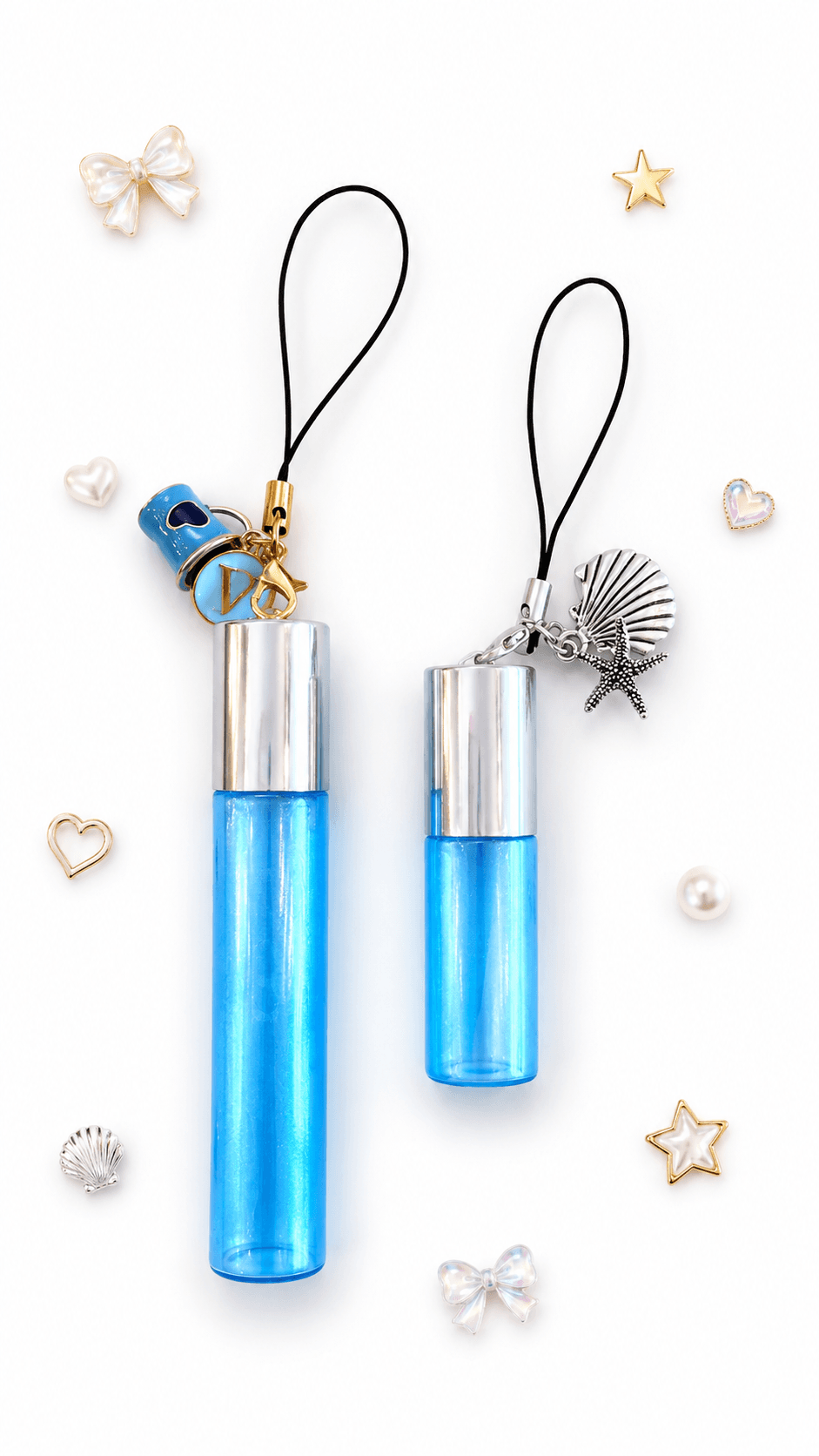 9 16 Rollerball Perfume Keychain With Charms