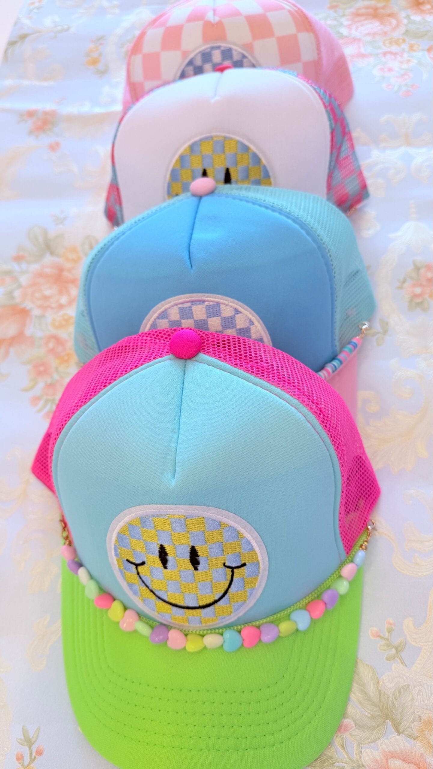 9 16 Trucker Hat Preppy With Chian