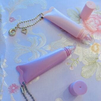 Lip Glaze in tube with Charms