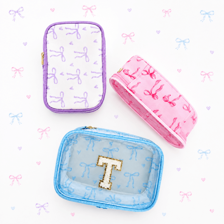 Sq Bow Makeup Bag