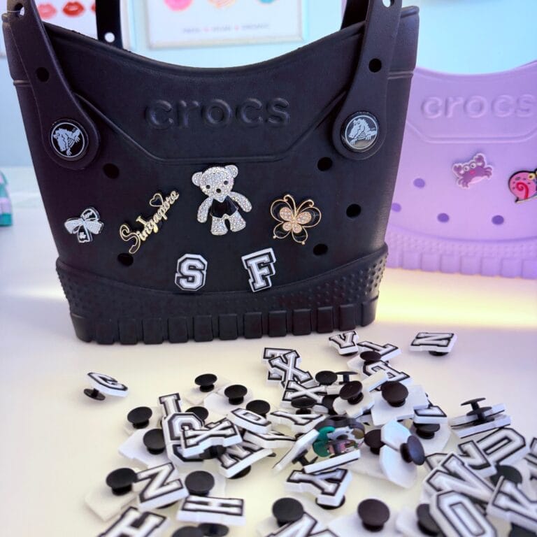 Square Black Crocs Tote