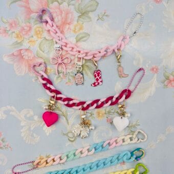 A La Carte: Acrylic Link Bag Chain with Charms
