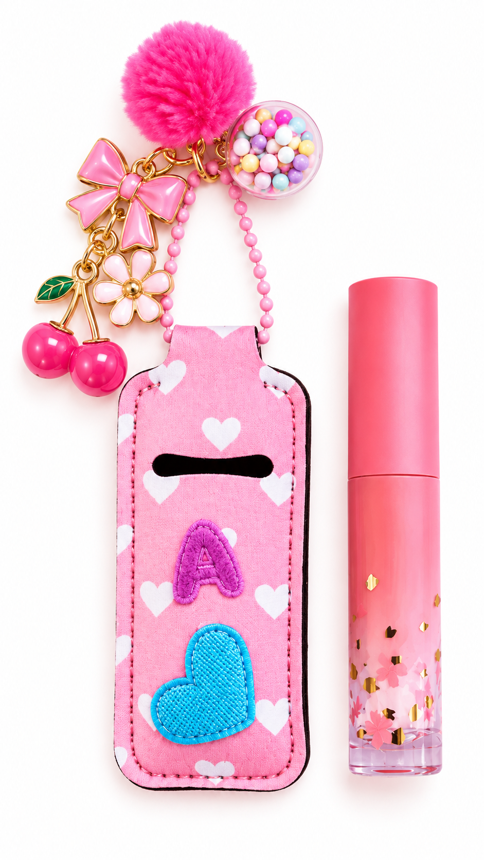9 16 Lip Holder 4 Charms
