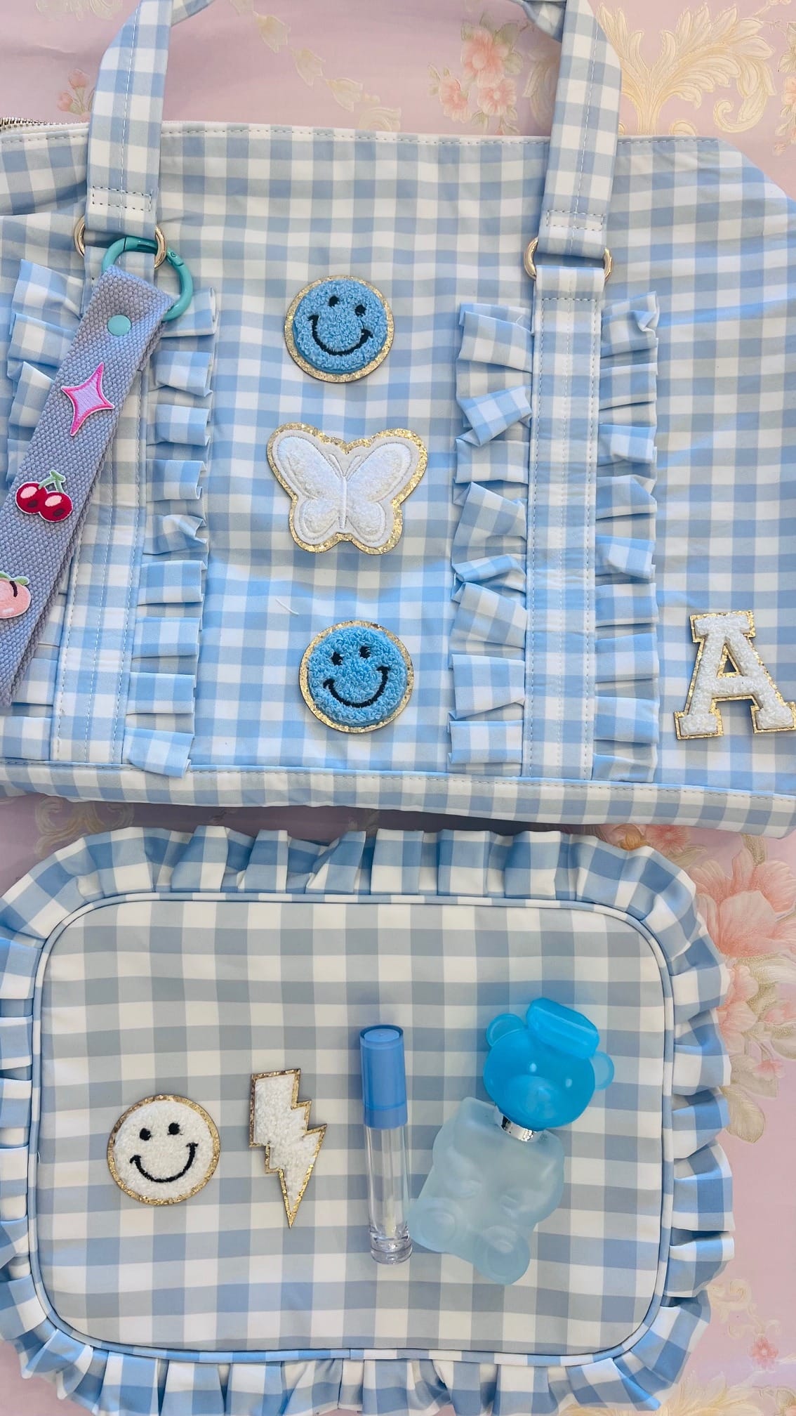 9 16 Ruffle Set Blue