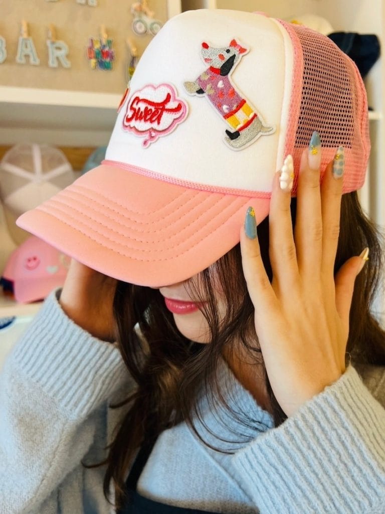 3 4 Pink Cap