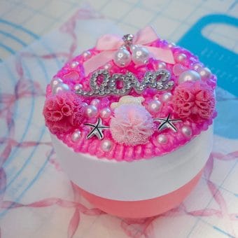 A La Carte: Sugar Body Scrub (Preppy Jar) with Decoden Lid