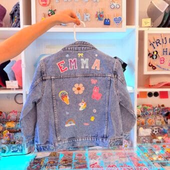 A La Carte: Personalized Girls Soft Cotton Jean Jacket @ The Patch Bar