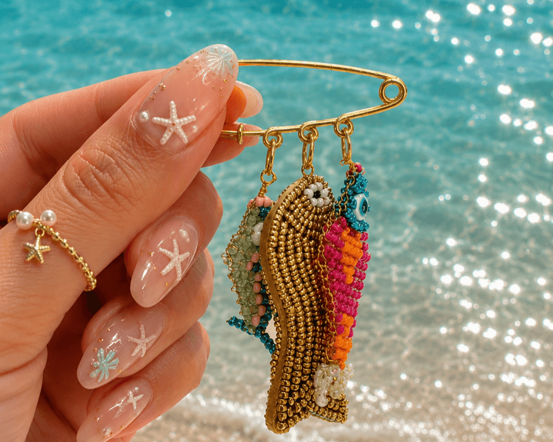 5 4 Fish Bead Charms