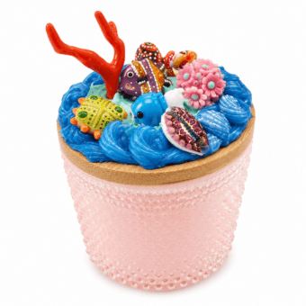 A La Carte: Scented Candle with Decoden + Glass Beads