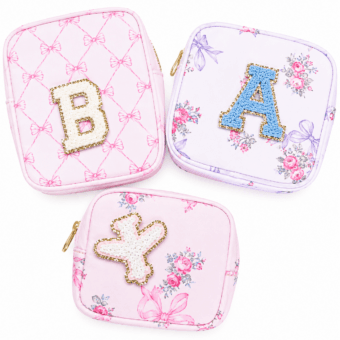 A La Carte: Personalized Coquette Nylon Makeup Bag (small)