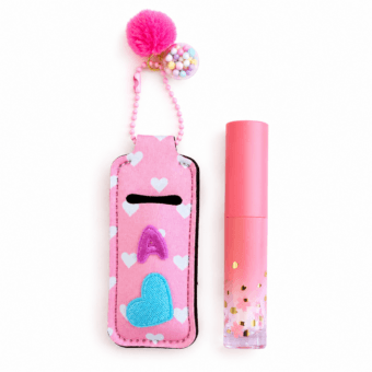 A La Carte: Lip Gloss Keychain w/Charms + Patches
