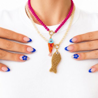 A La Carte: Fish Tail Stone Bead Necklace