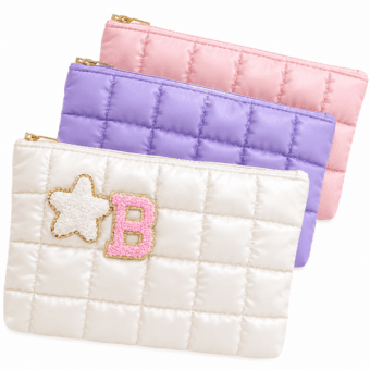 A La Carte: Personalized Quilted Waterproof Pouch (medium)