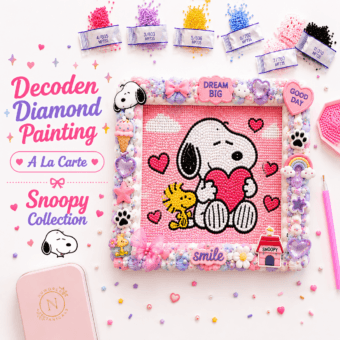Snoopy Decoden Diamond Art Framed Painting 