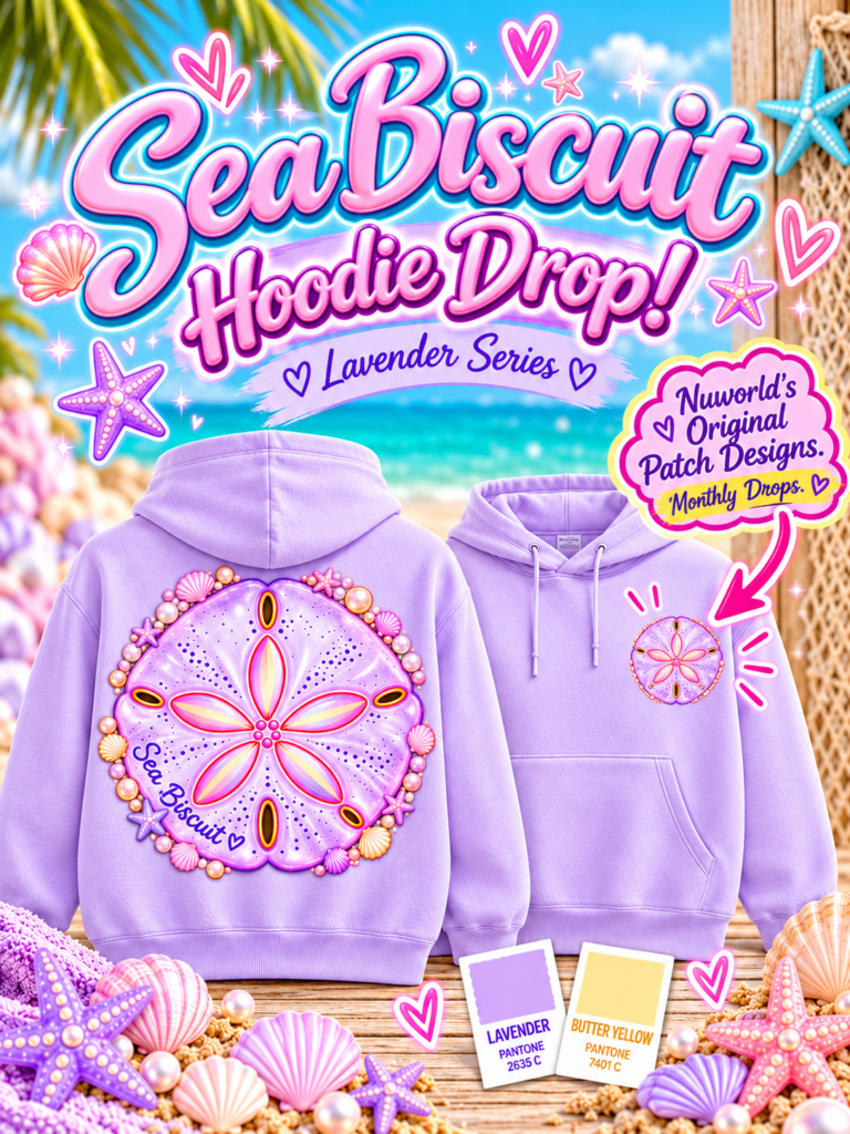 3 4 Seabiscuit Lavender Hoodie Drop