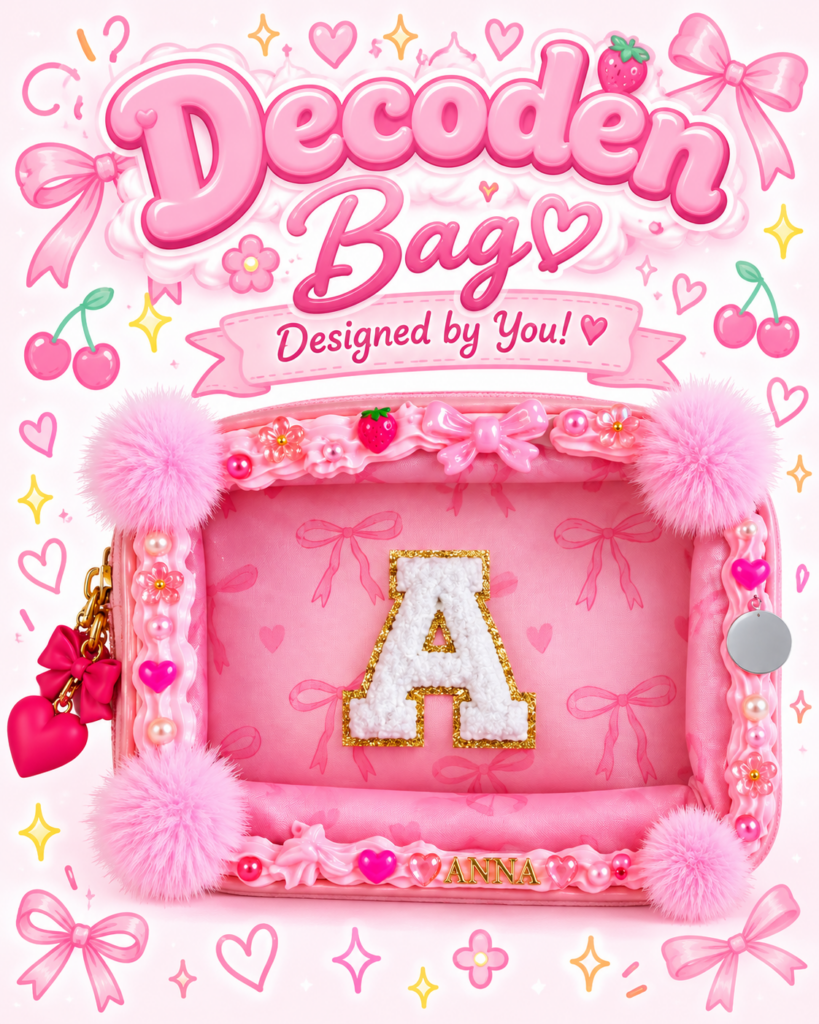 4 5 Kawaii Decoden Bag Design Poster