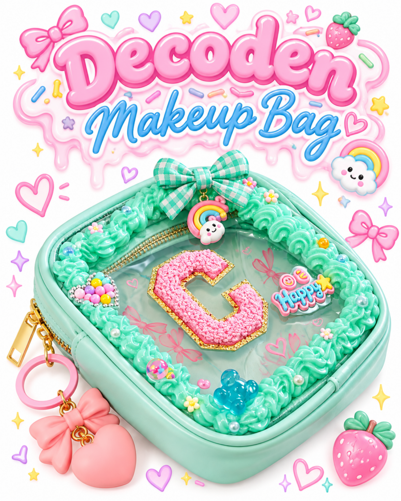 4 5 Pastel Decoden Makeup Bag