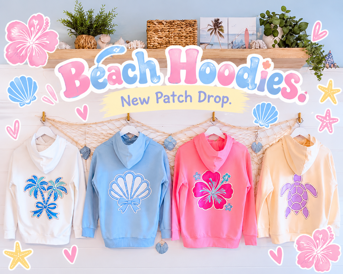 5 4 Beach Hoodie Drop