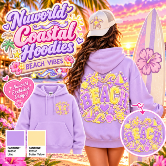 A La Carte: Beach Vibe Custom Coastal Hoodie (100% Cotton)